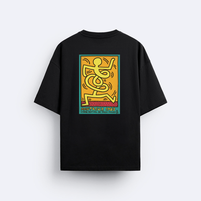Montreux Arka Baskılı Oversize T-Shirt