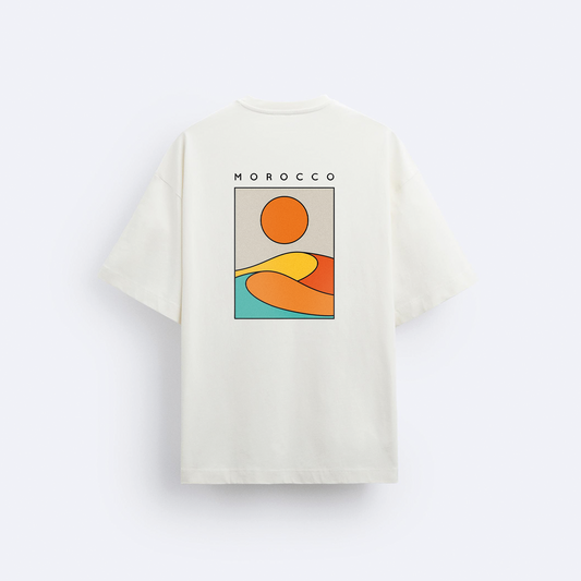 Morocco Arka Baskılı Oversize T-Shirt