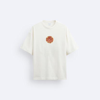 Pomegranate Ön ve Arka Baskılı Oversize T-Shirt