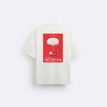 Fresh Negroni Arka Baskılı Oversize T-Shirt