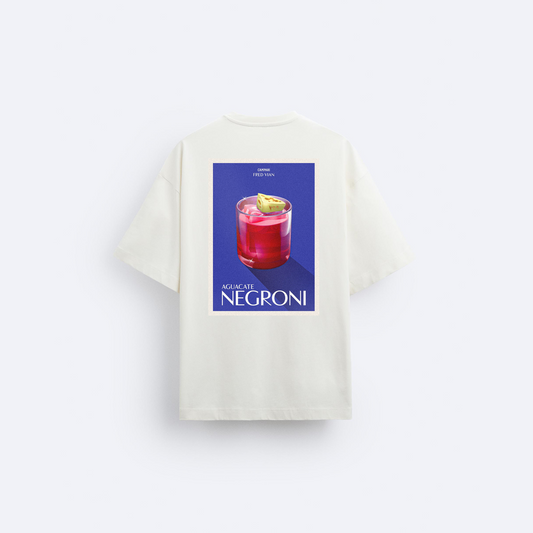 Aguacate Negroni Arka Baskılı Oversize T-Shirt