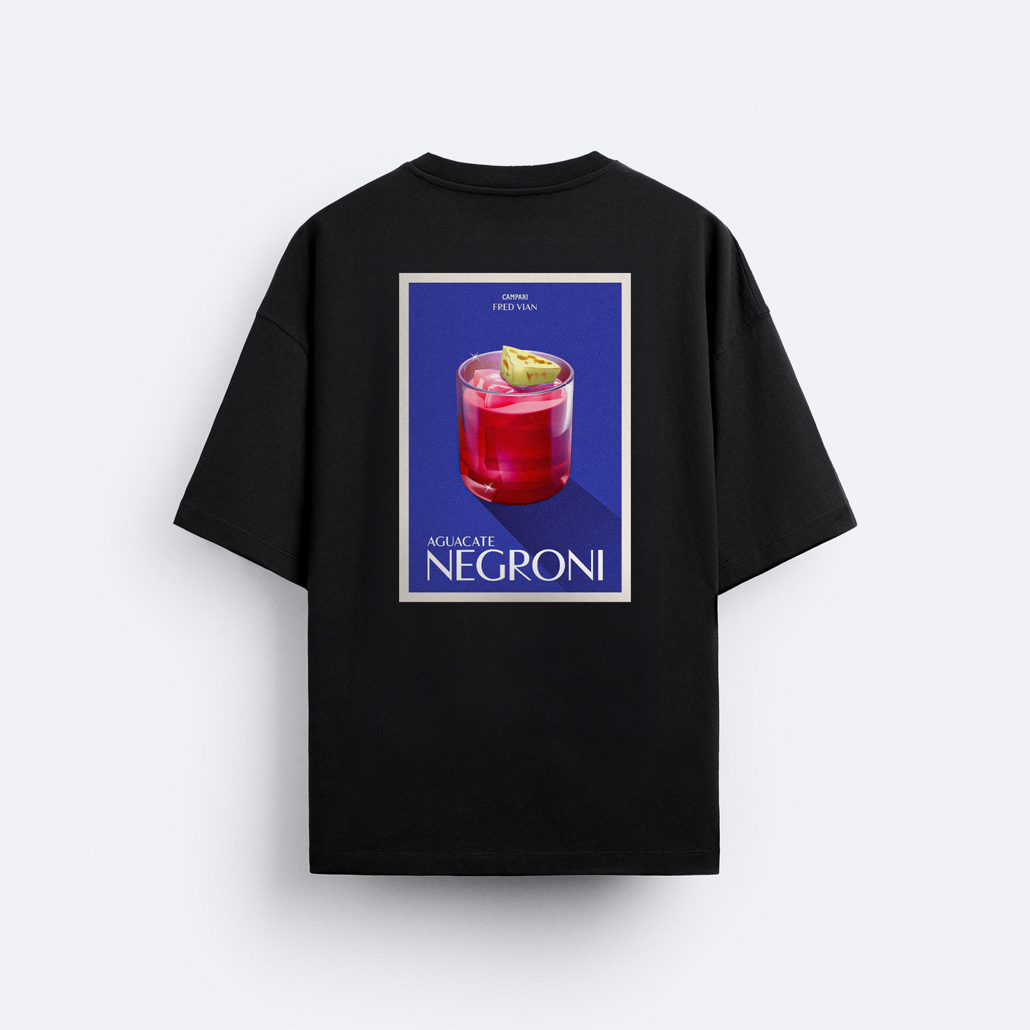 Aguacate Negroni Arka Baskılı Oversize T-Shirt