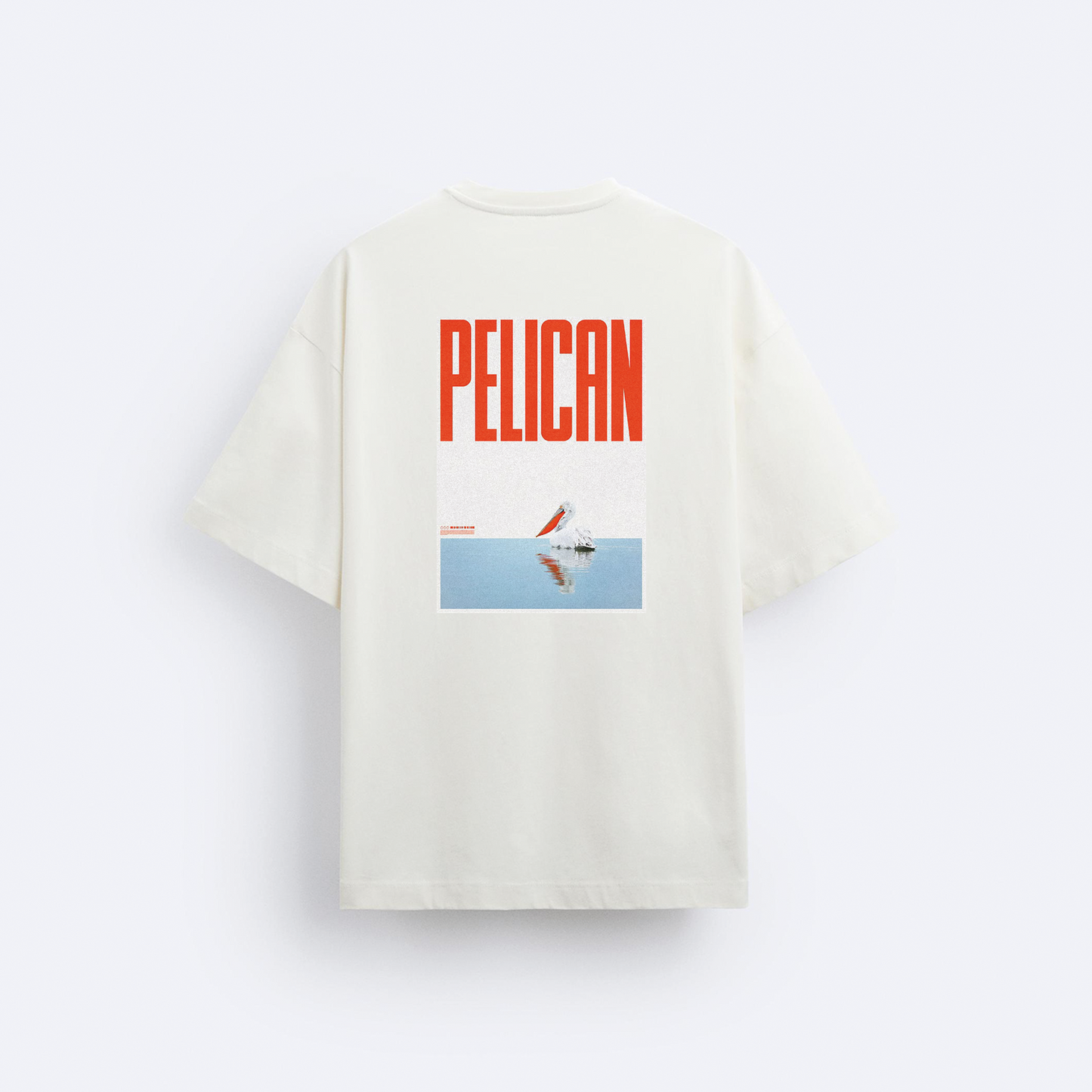 Pelican Arka Baskılı Oversize T-Shirt