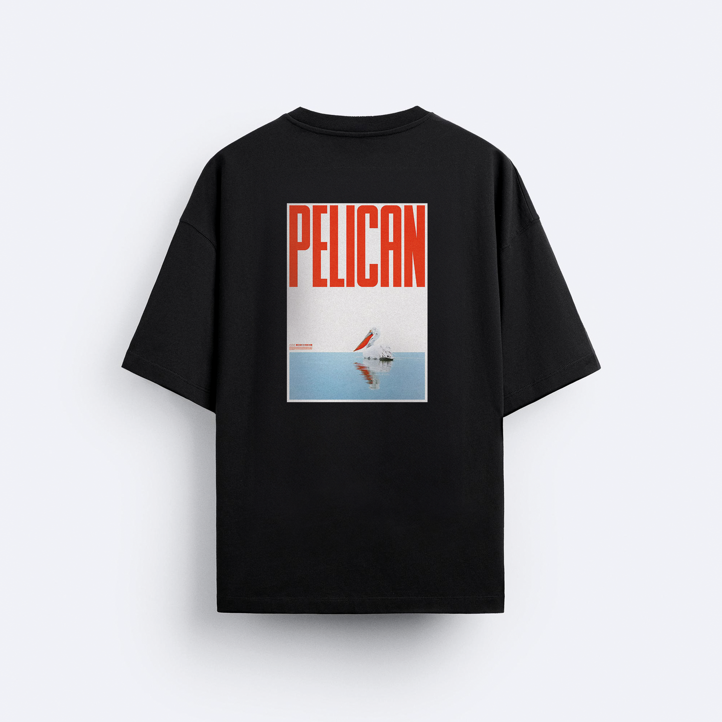 Pelican Arka Baskılı Oversize T-Shirt