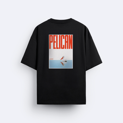Pelican Arka Baskılı Oversize T-Shirt