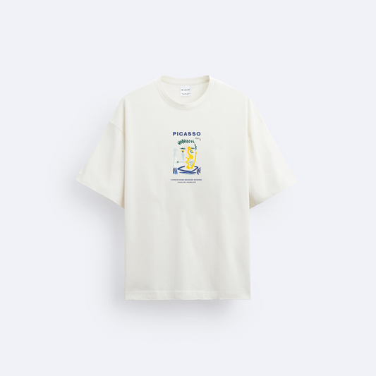 Picasso Fumeur Barbu Oversize T-Shirt
