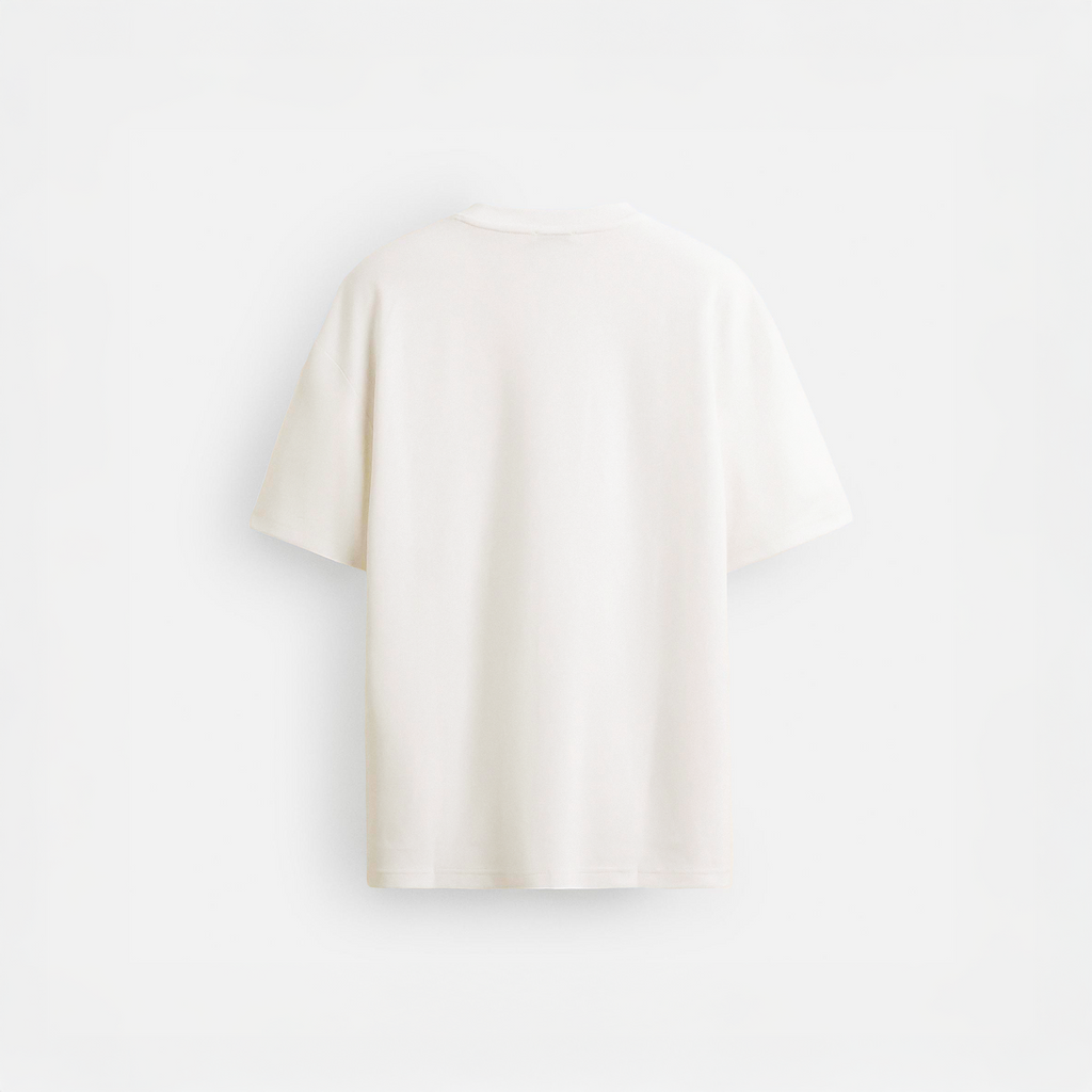Keit Premium Ekru Regular Fit T-Shirt