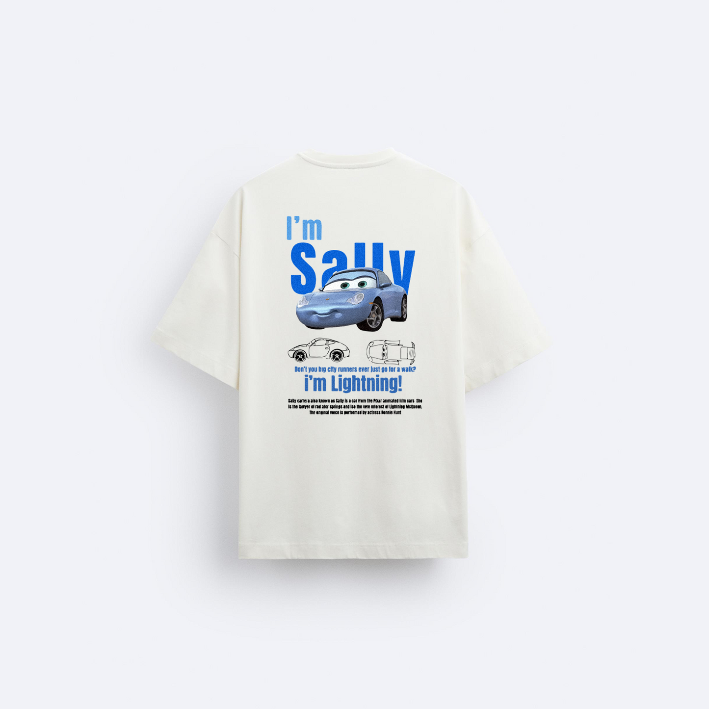 Sally Arka Baskılı Oversize T-Shirt