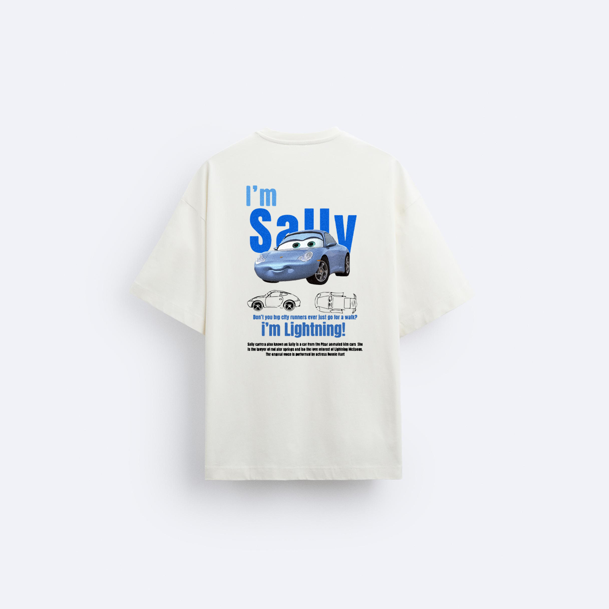 Sally Arka Baskılı Oversize T-Shirt
