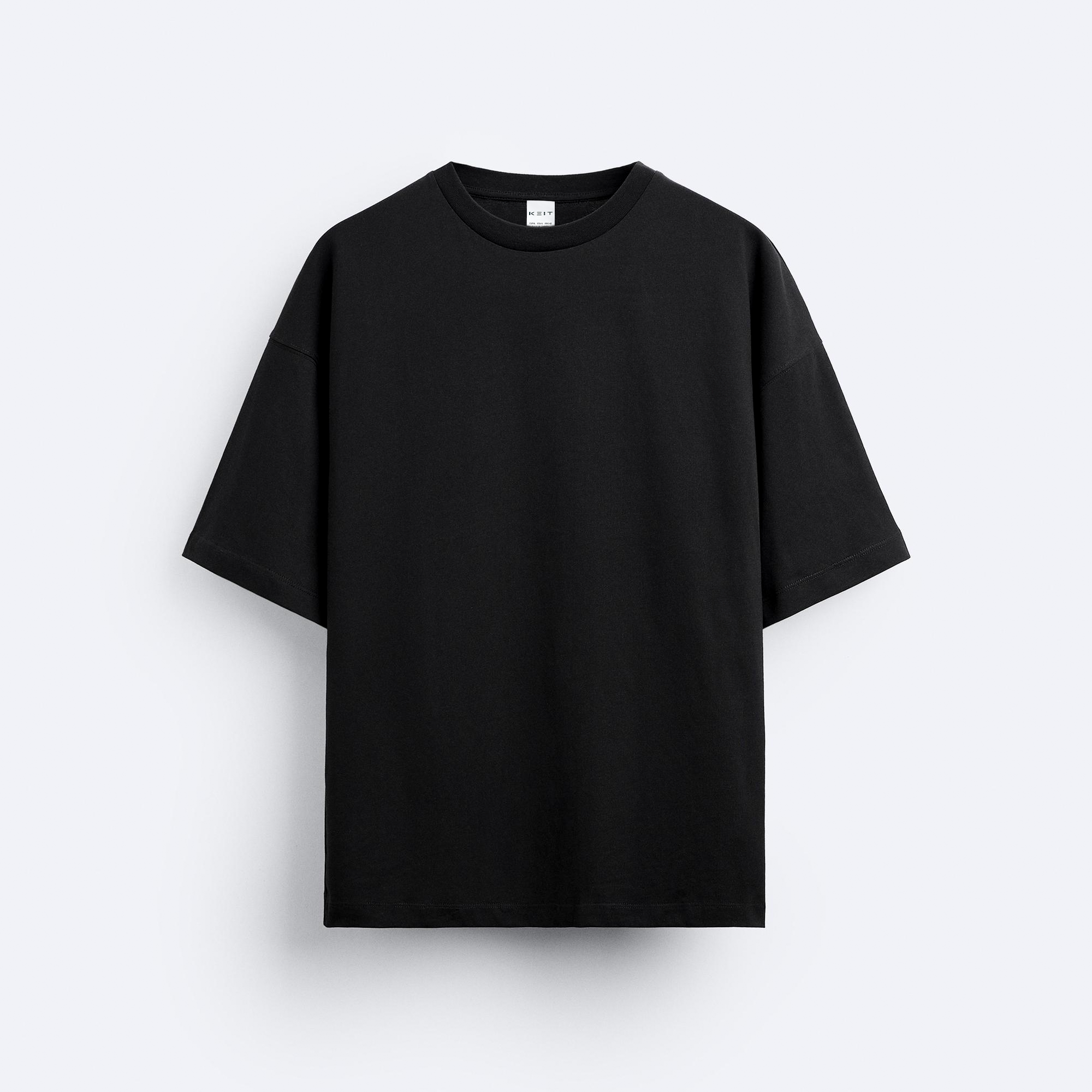 Keit Premium Siyah Oversize T-Shirt