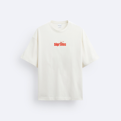 The Sopranos Ön ve Arka Baskılı Oversize T-Shirt