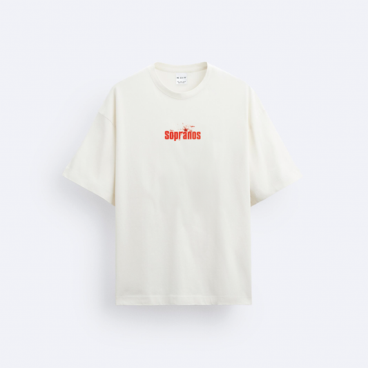 The Sopranos Ön ve Arka Baskılı Oversize T-Shirt