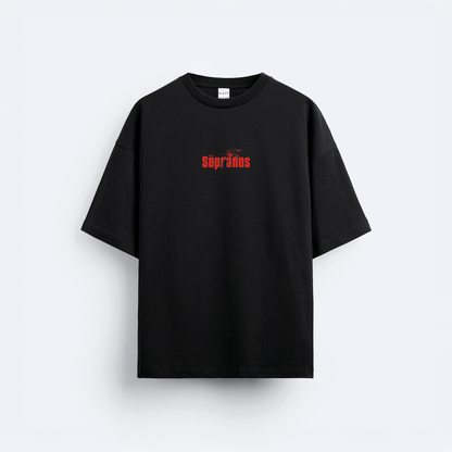 The Sopranos Ön ve Arka Baskılı Oversize T-Shirt