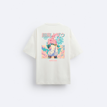 Super Buu Arka Baskılı Oversize T-Shirt