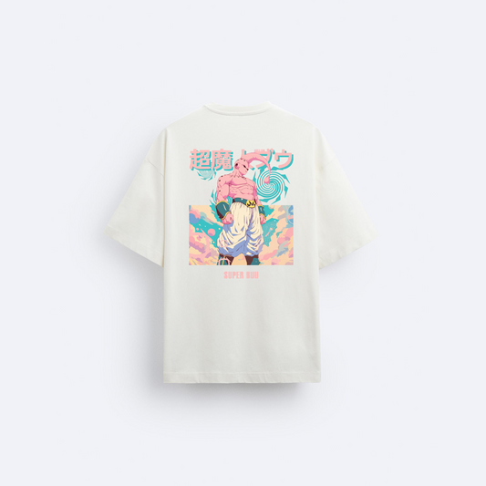 Super Buu Arka Baskılı Oversize T-Shirt
