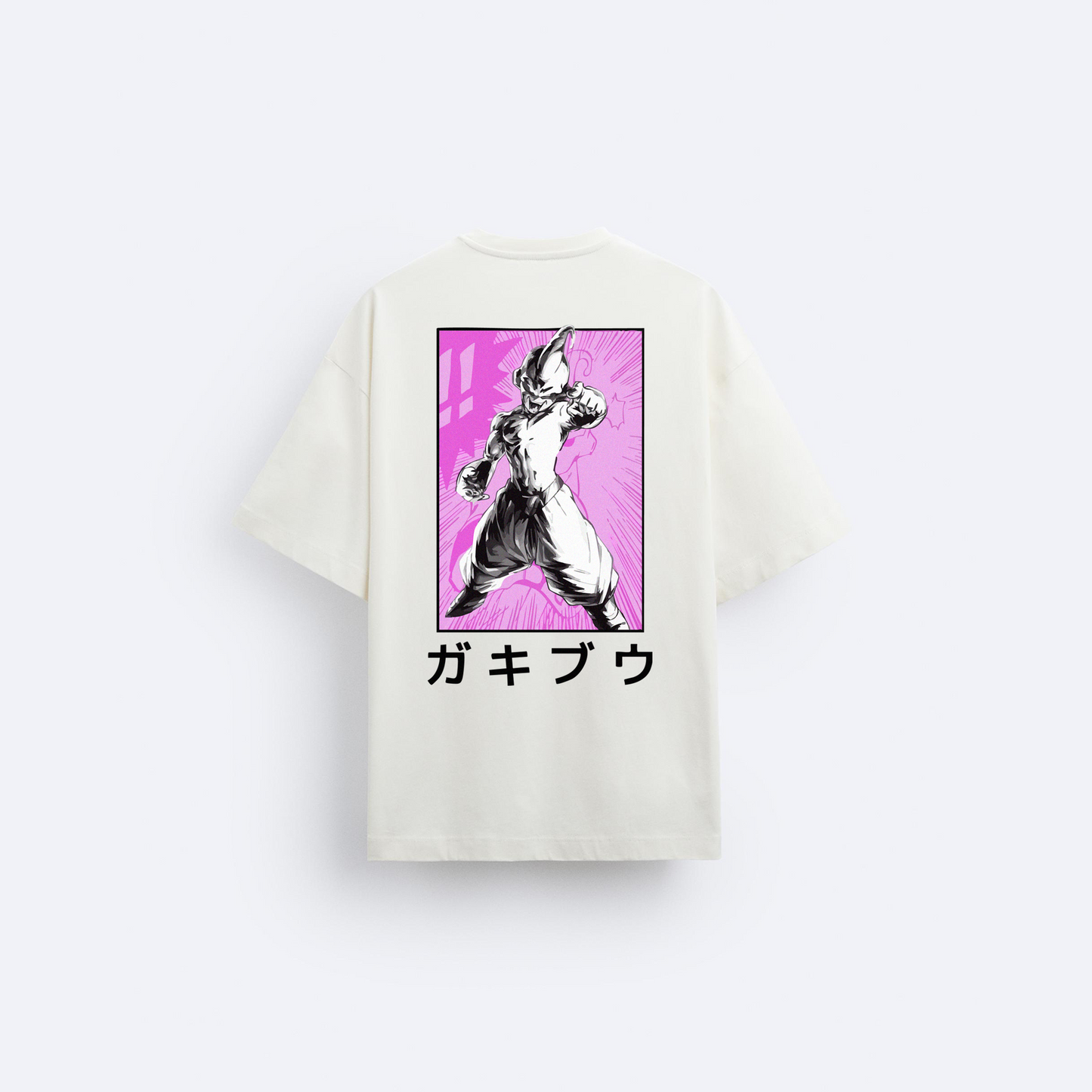 Super Buu Arka Baskılı Oversize T-Shirt