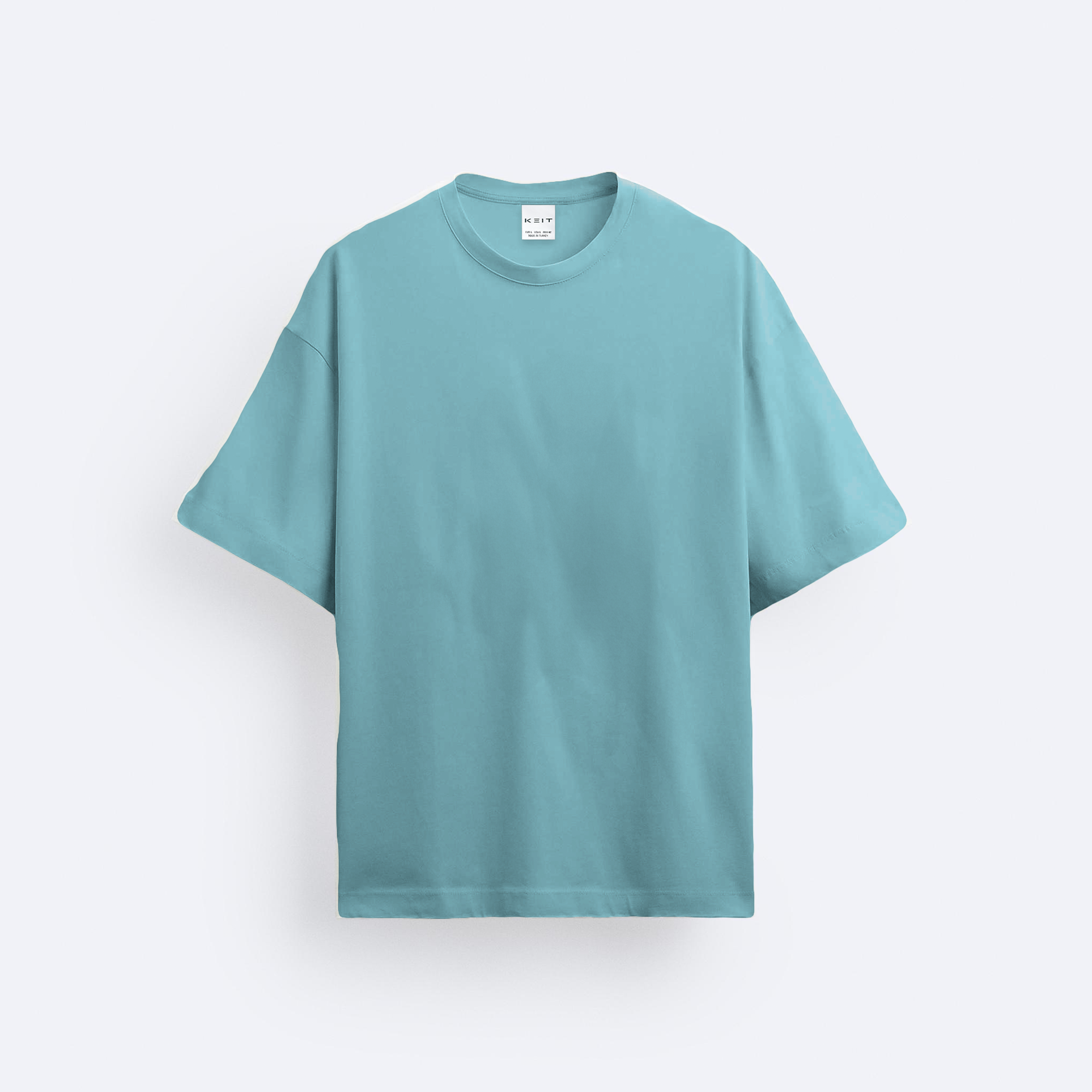 Keit Premium Turkuaz Oversize T-Shirt