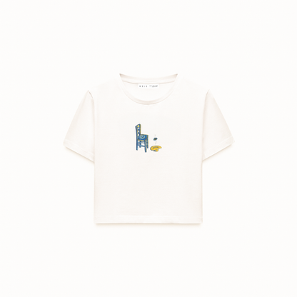 Van Gogh's Chair Crop T-Shirt